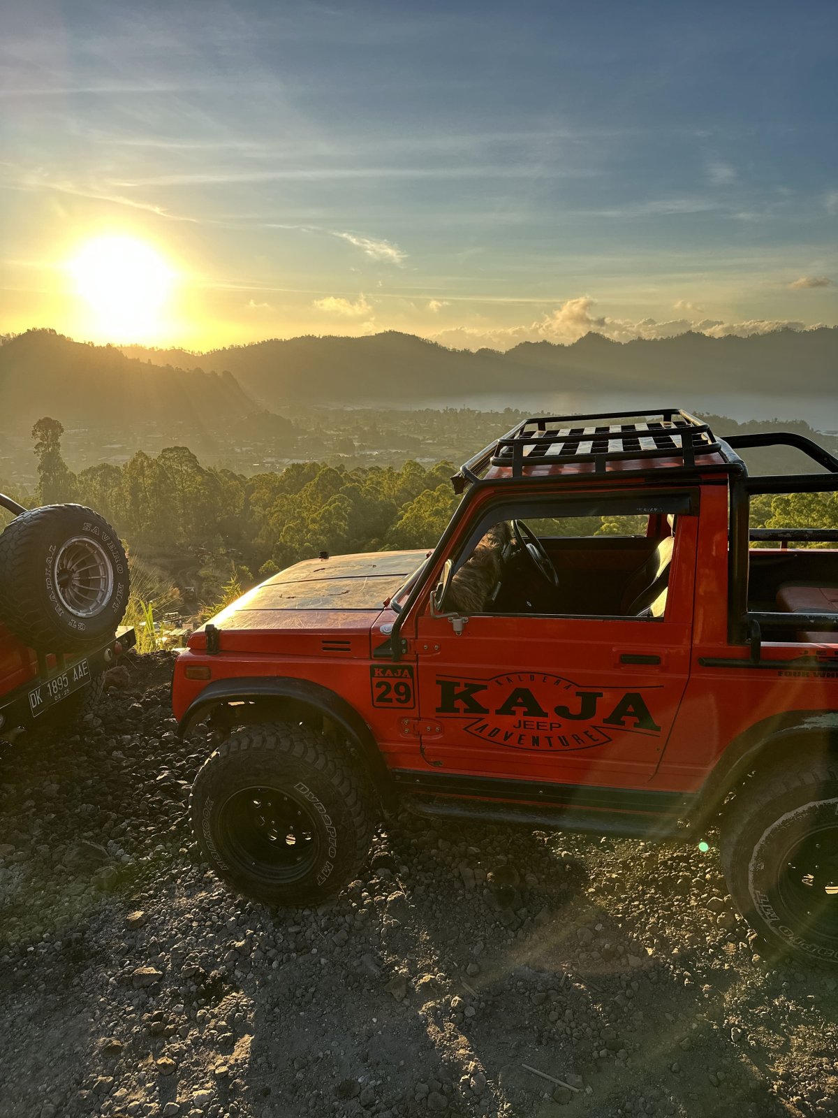 Sunrise jeep black lava and natural hotsprings with hotel transfer